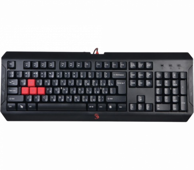 Клавиатура игровая Bloody Q100 USB, LED-подсветка клавиш, 1.8 m