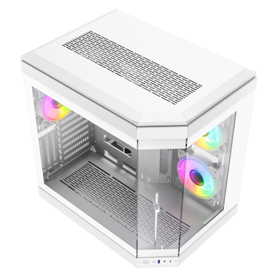 Корпус ПК без БП GameMax HYPE White <3x120FAN>