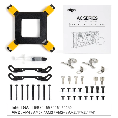 Жидкостная система охлаждения AIGO AC120 <RGB, Intel 1200/115x/20xx, AMD AM4/3, FAN120>