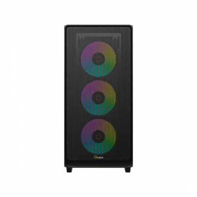 Корпус ПК без БП Ocypus Gamma C60 BK ARGB ATX/mATX/ITX 3xUSB Черный Gamma-C60-BKG400XX-GL