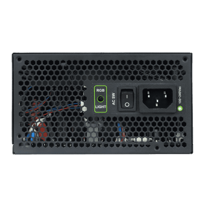 Блок питания ПК  550W GameMax RGB-550 <450W, 12cm fan, with APFC, 1x24PIN,1x12V8pin(4+4),6xSATA, МК>