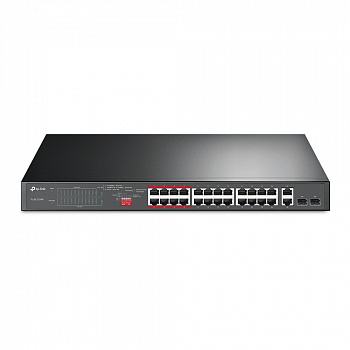 Коммутатор PoE+ 24-портовый Tp-Link TL-SL1226P
