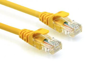 Кабель UTP Ugreen NW103 8M <YELLOW, Cat5e, 26AWG CCA; 30641>