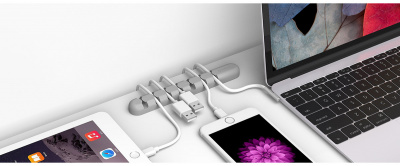 Фиксатор кабеля ORICO CBS7-GY <7X, 15*2*1.2mm, силикон, GRAY>