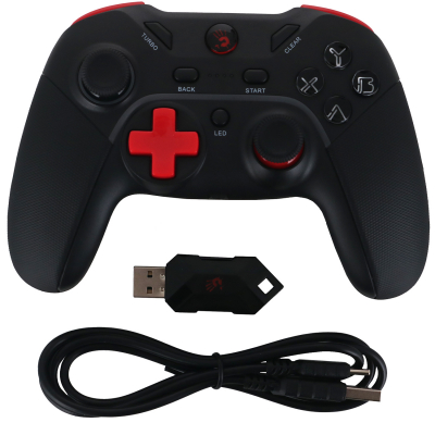 Игровой контроллер Bloody GPW70 Sports Black <2,4Ghz + USB, 600mAh, до 13Ч, PC, PS3, Andr, Switch>