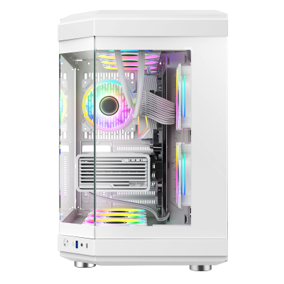 Корпус ПК без БП GameMax HYPE White <3x120FAN>