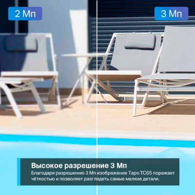 Наружная беспроводная облачная 3MP-камера, с возможностью ночной съемк Tapo TC65