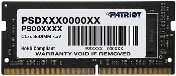 Оперативная память SODIMM DDR4 PC-25600 (3200 MHz)  8Gb PATRIOT (память для ноутбуков) <1x8, 1.2V>