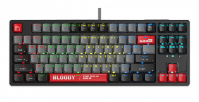 Клавиатура игровая Bloody S87 RED
