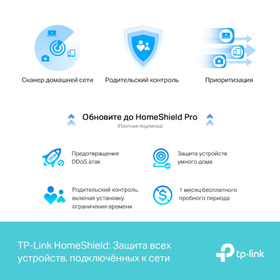 Маршрутизатор беспроводной AX3000 GbE Tp-Link Archer AX58 Wi-Fi 6