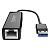 Адаптер сетевой USB ORICO UTJ-U3-BK-BP <1000Mb/s, Cable 10cm, USB3.0, RJ45, BLACK>