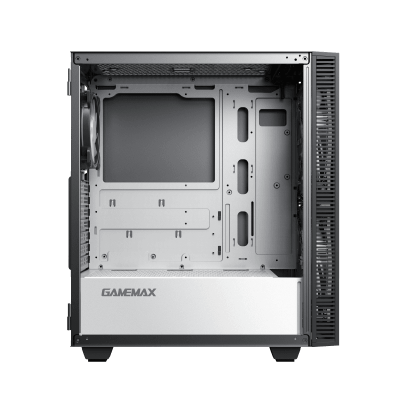 Корпус ПК без БП GameMax Aero <ATX, Tempered glass, 2x200mm, 1x120mm, ARGB, USB3.0x1, 360*210*440mm>