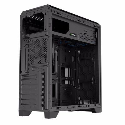 Корпус ПК без БП GameMax G562-RGB/Matrix <MidTower, 1x120mm-зад, 4x3.5, 2x2.5, 3xUSB, Audio>