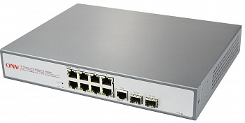 Коммутатор PoE  8-портовый ONV POE31108PF