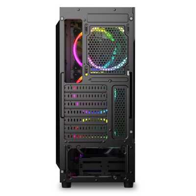 Корпус ПК без БП Sharkoon RGB WAVE <ATX, 2x3.5, 5x2.5,2xUSB 3.0, 1xTypeC, Audio, 403*200*456mm>