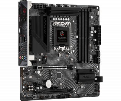 Материнская плата S-1700 ASROCK Z790M PG LIGHTNING/D4 <LGA1700 4xDDR4 4XSATA Type-C 1xM.2 HDMI mATX>