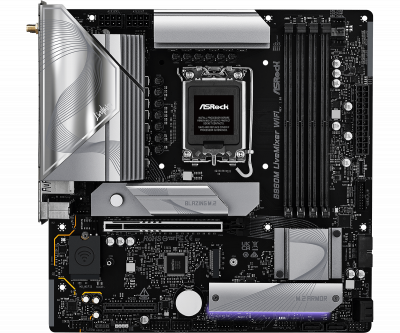 Материнская плата ASRock B860M LIVEMIXER WIFI LGA1851 4xDDR5 4xSATA 3xM.2 1xHDMI 1xThund4 WiFi mATX