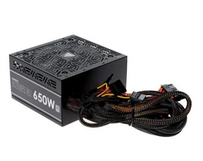 Блок питания ПК  780W GAMDIAS ASTRAPE M1-650W 80PLUS <650W, RGB, APFC,120mmFAN>