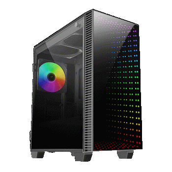 Корпус ПК без БП GameMax Mini Abyss H608 <MATX, 1х120, 403х194х415mm>
