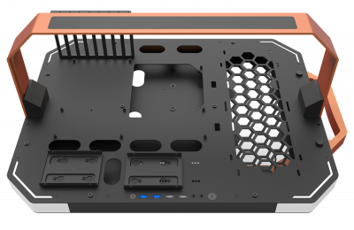 Корпус ПК без БП DarkFlash Blade-X <Открытый дизайн, 2x3.5, 2xUSB 3.0, 1xUSB2.0, 384*346*622mm>