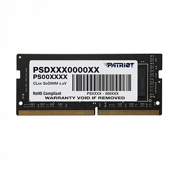 Оперативная память SODIMM DDR4 PC-21300 (2666 MHz)  8Gb PATRIOT (память для ноутбуков) <1x8, 1.2V>