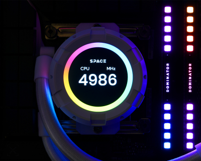 Жидкостная система охлаждения ID-Cooling SL360 XE WHITE LCD <2066/2011/1851/1700/1151/AM5, TDP 350W>