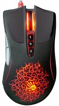 Мышь игровая Bloody A90 Blazing USB <4000 CPI, 2.4M pixels/sec, 125~1,000Hz/sec, 1.8m>
