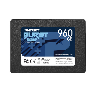 Накопитель SSD 2.5" SATA III Patriot  960GB BURST ELITE 450/320 PBE960GS25S