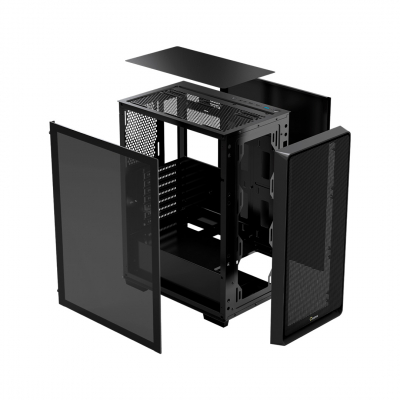 Корпус ПК без БП Ocypus Gamma C60 BK ATX/mATX/ITX 3xUSB Черный Gamma-C60-BKG000XX-GL