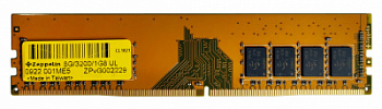 Оперативная память DDR4 PC-25600 (3200 MHz)  8Gb Zeppelin <1Gx8, Gold PCB>