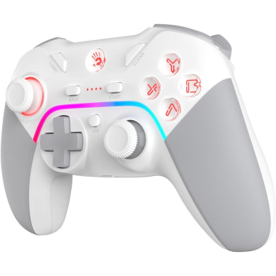 Игровой контроллер Bloody GPW70 Sports White <2,4Ghz + USB, 600mAh, до 13Ч, PC, PS3, Andr, Switch>