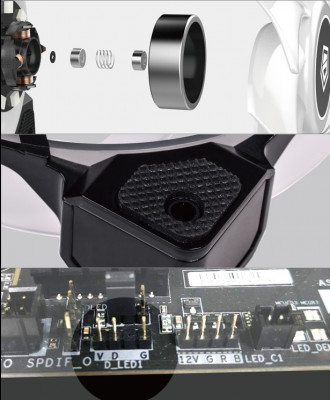 Вентилятор для корпуса ID-Cooling DF-12025-ARGB <120mm, 2000RPM, 1 куллер>