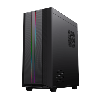 Корпус ПК без БП GameMax Precision Black <MATX, 1x120FAN, 1x140COC>