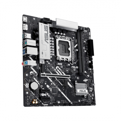 Материнская плата ASUS PRIME B860M-K, LGA1851 B860 2xDDR5 4xSATA 2xM.2 HDMI DP USB-C mATX