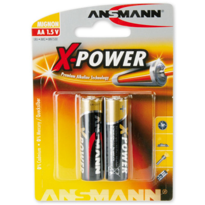 Батарейка ANSMANN MIGNON X-POWER-1.5V-AA-2шт/уп