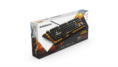 Клавиатура игровая Steelseries Apex M750 TKL PUBG Edition <64726б Механическая QX2, RGB, USB Чёрная>