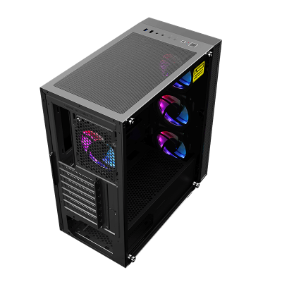 Корпус ПК без БП GameMax Draco XD <ATX, 3x120ARGB, USB2.0x1, USB3.0x1, HD Audio, 415x464x210mm>