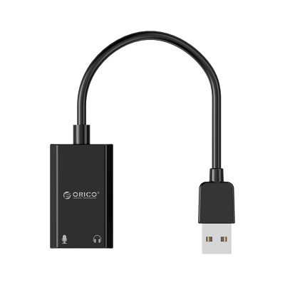 Звуковая карта внешняя USB ORICO SKT2-BK-BP <USB 2.0, 3.5mm microphone,10cm, 26*43*12mm>