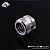 Фитинг Bykski B-HTJV2-L14 Silver <14ММ наружний и внутренний диаметр, для жестких трубок>