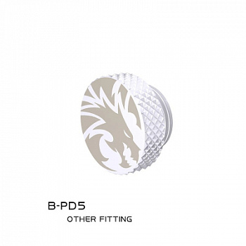 Заглушка Bykski B-PD5 <Frozen Dragon Printing, White>