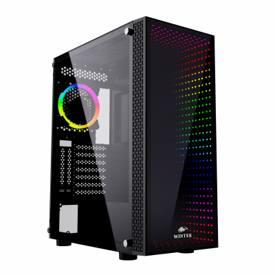 Корпус Wintek Cosmos PA03-G TG, ATX/Micro ATX,USB 2*3.0/1*2.0, HD-Audio+Mic, 0,5 mm, 1*12cm ARGB fan Корпус Wintek Cosmos PA03-G TG, ATX/Micro ATX,USB 2*3.0/1*2.0, HD-Audio+Mic, 0,5 mm, 1*12cm ARGB fan