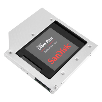 Планка в ноутбук HDD/SSD 2.5" ORICO L95SS-SV-BP (PRO) <2.5" 9.5мм, 6 + 7PIN SATA CD-ROM>