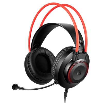 Наушники+микрофон игровые Bloody G200S <USB, 20Hz-20kHz, 16Om, 100dB, Mic:100Hz-10KHz, 44dB, 2m>