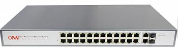 Коммутатор PoE 24-портовый ONV-POE31024PFA