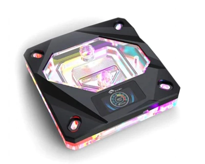 Водоблок для CPU Bykski CPU-FIRE-ON-I <Intel 115x 20XX Black, с цифровым дисплеем температур>