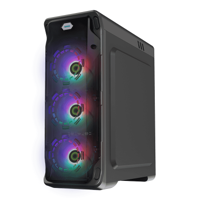 Корпус ПК без БП GameMax StarLight FRGB Black <ATX, 4x120mm, USB3.0x1, USB2.0x2, 205x470x440>