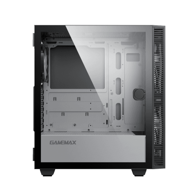 Корпус ПК без БП GameMax Aero <ATX, Tempered glass, 2x200mm, 1x120mm, ARGB, USB3.0x1, 360*210*440mm>