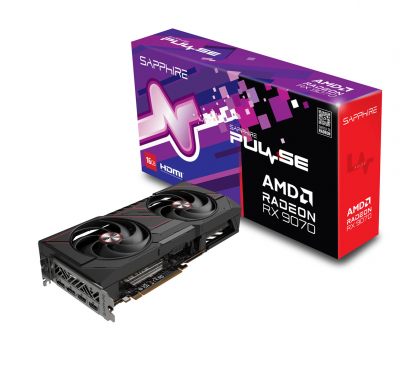 Видеокарта Sapphire PULSE AMD Radeon RX 9070 16GB GDDR6 256-bit 2x HDMI 2x DP 11349-03-20G Видеокарта Sapphire PULSE AMD Radeon RX 9070 16GB GDDR6 256-bit 2x HDMI 2x DP 11349-03-20G