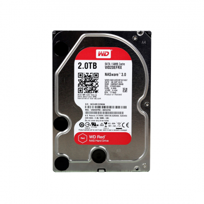 Жесткий диск HDD 2Tb Western Digital RED Plus, SATA-III, 3,5 IntelliPower 64MB (WD20EFRX)