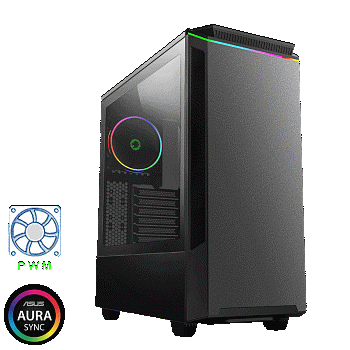 Корпус ПК без БП GameMax Paladin T801 <1x120mm RAINBOW-N ,ARGB Controller , Midi-Tower, window, RGB>